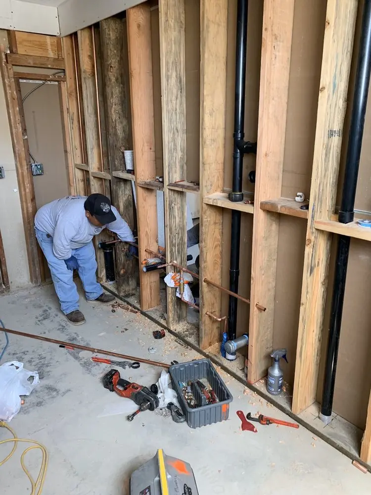 Commercial rough-in plumbing for Commercial Plumbing in Bridgeboro